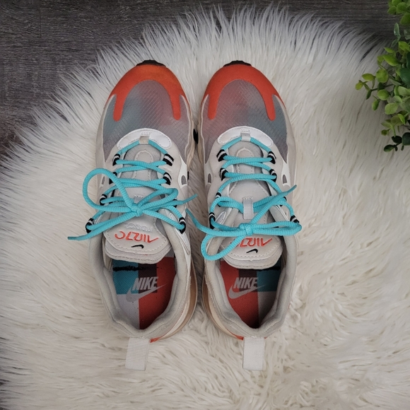 Nike Women's Air Max 270 React "Light Beige/Chalk" size 7.5 - Picture 6 of 14